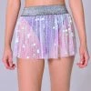 THE LUMi SHOP Iridescent Mini Sequin Skirt