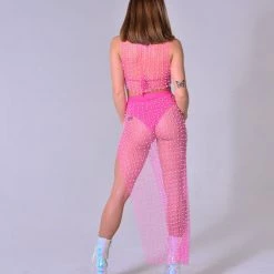 THE LUMi SHOP Pink Barbie Pearl Long Skirt Set