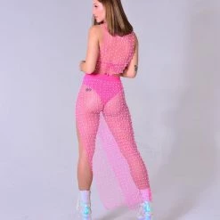 THE LUMi SHOP Pink Barbie Pearl Long Skirt Set