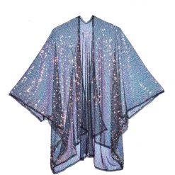 THE LUMI SHOP Sequin Kimono- Disco Black
