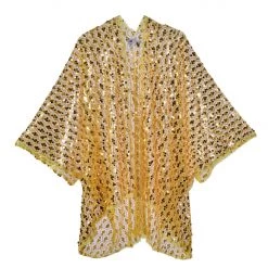 THE LUMI SHOP Sequin Kimono- Gold Treasure
