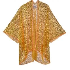 THE LUMi SHOP Signature Sequin Kimonos Disco Sequin Kimono - Yellow Lily