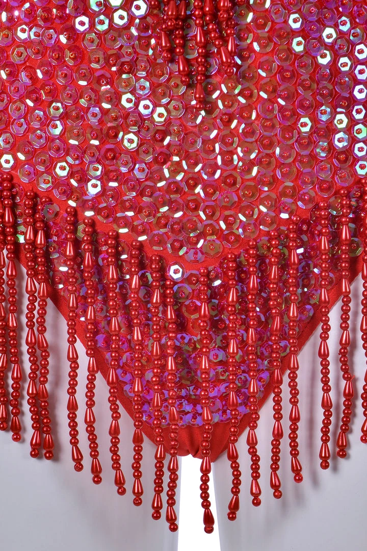 THE LUMI SHOP Hand Stitched Bodysuit- Disco Rose 9 THE LUMI SHOP Hand Stitched Bodysuit- Disco Rose