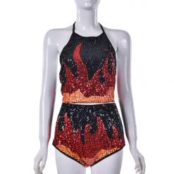 THE LUMI SHOP Hand Stitched Set (Shorts + Top)- Burner Babe SPRING 2022