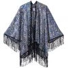 THE LUMi SHOP Disco Sequin Tassel Kimono - Holographic Signature Sequin Kimonos