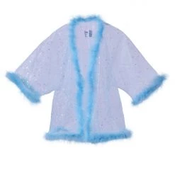 THE LUMI SHOP SPRING 2022 Fuzzy Kimono- Baby Blue Stars