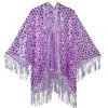 Lumishopusa Disco Sequin Tassel Kimono - Lavender 2 Lumishopusa Disco Sequin Tassel Kimono - Lavender