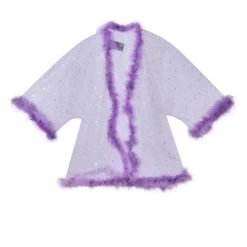 THE LUMI SHOP SPRING 2022 Fuzzy Kimono- Lilac Stars