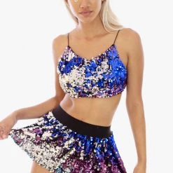 THE LUMi SHOP Oceanside Mini Sequin Skirt Sequin Skirts