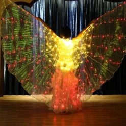 THE LUMi SHOP Cotton Clouds Rainbow FLASH LED Butterfly Wings (300 Lights, Batteries Not Included)