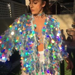 THE LUMi SHOP Pastel Meadow Sequin Kimono 35 THE LUMi SHOP Pastel Meadow Sequin Kimono