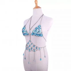 THE LUMi SHOP Blue Daisy Top