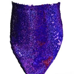 THE LUMi SHOP Sequin Bandanas Sequin Bandana & Face Mask - Violet/Black Hologram