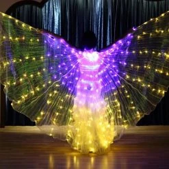 THE LUMi SHOP Cotton Clouds Rainbow FLASH LED Butterfly Wings (300 Lights, Batteries Not Included)