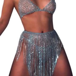 THE LUMi SHOP Blue Rhinestone Goddess Body Jewelry Set SUMMER 2022