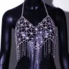 THE LUMi SHOP SPRING 2022 Silver AB Rhinestone Statement Top