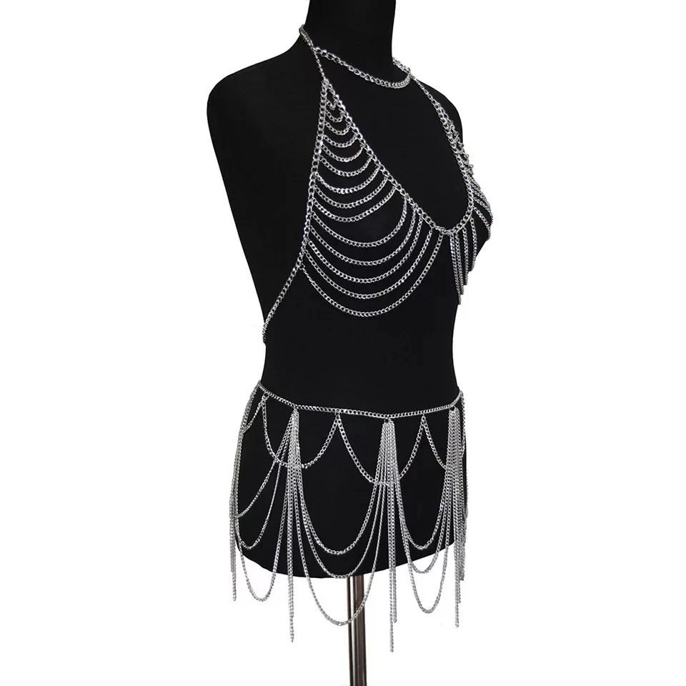 THE LUMi SHOP Sequin Sets Beach Muse Set (Top & Skirt) - Silver 7 THE LUMi SHOP Sequin Sets Beach Muse Set (Top & Skirt) - Silver