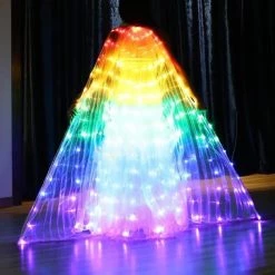 THE LUMi SHOP Handmade Rainbow LED Butterfly Wings (300 Lights, Batteries Not Included)