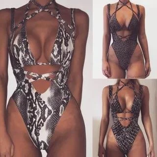 THE LUMi SHOP White Snake Bodysuit Set (2Pcs) 4 THE LUMi SHOP White Snake Bodysuit Set (2Pcs)