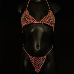 THE LUMi SHOP Ruby Rhinestone Goddess Body Jewelry Set