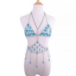 THE LUMi SHOP Blue Daisy Top