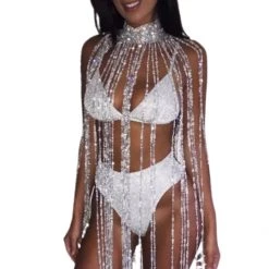 THE LUMi SHOP Bling Bling Tassels Top Tops