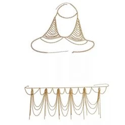 THE LUMi SHOP Beach Muse Set (Top & Skirt) - Gold Sequin Sets