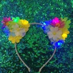 THE LUMi SHOP Original LED Ears - Rainbow Kitty
