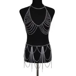 THE LUMi SHOP Sequin Sets Beach Muse Set (Top & Skirt) - Silver