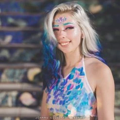 THE LUMi SHOP Sequin Sets Reversible Sequin Set (Halter Top & Skirt) - Unicorn Tears