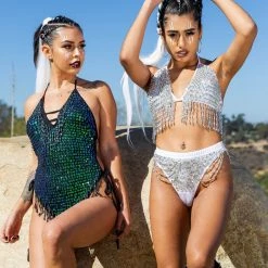 THE LUMi SHOP Hand Stitched Sequin Bra Top - Moonlight HAND-STITCHED