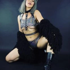 THE LUMi SHOP HARNESSES & CHAINS Black Angel - Leather Chain Harness