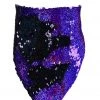 THE LUMi SHOP Sequin Bandanas Sequin Bandana & Face Mask - Violet/Black Hologram