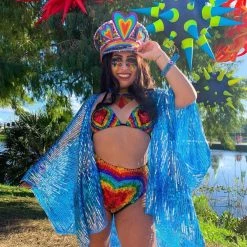 THE LUMi SHOP Disco Sequin Kimono- Blue Gem Signature Sequin Kimonos