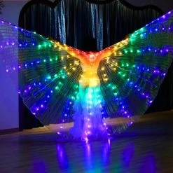 THE LUMi SHOP Handmade Rainbow LED Butterfly Wings (300 Lights, Batteries Not Included)