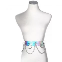 THE LUMi SHOP HARNESSES & CHAINS Iridescent Chain Harness Belt 7 THE LUMi SHOP HARNESSES & CHAINS Iridescent Chain Harness Belt