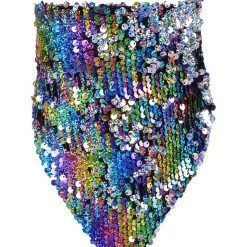 THE LUMi SHOP Sequin Bandanas Sequin Bandana & Face Mask - Cosmic Rainbow