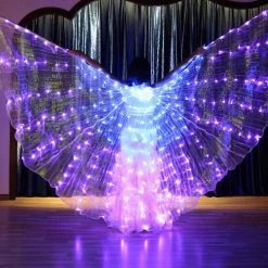 THE LUMi SHOP Cotton Clouds Rainbow FLASH LED Butterfly Wings (300 Lights, Batteries Not Included)