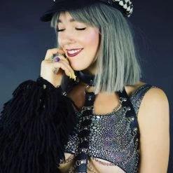 THE LUMi SHOP HARNESSES & CHAINS Black Angel - Leather Chain Harness