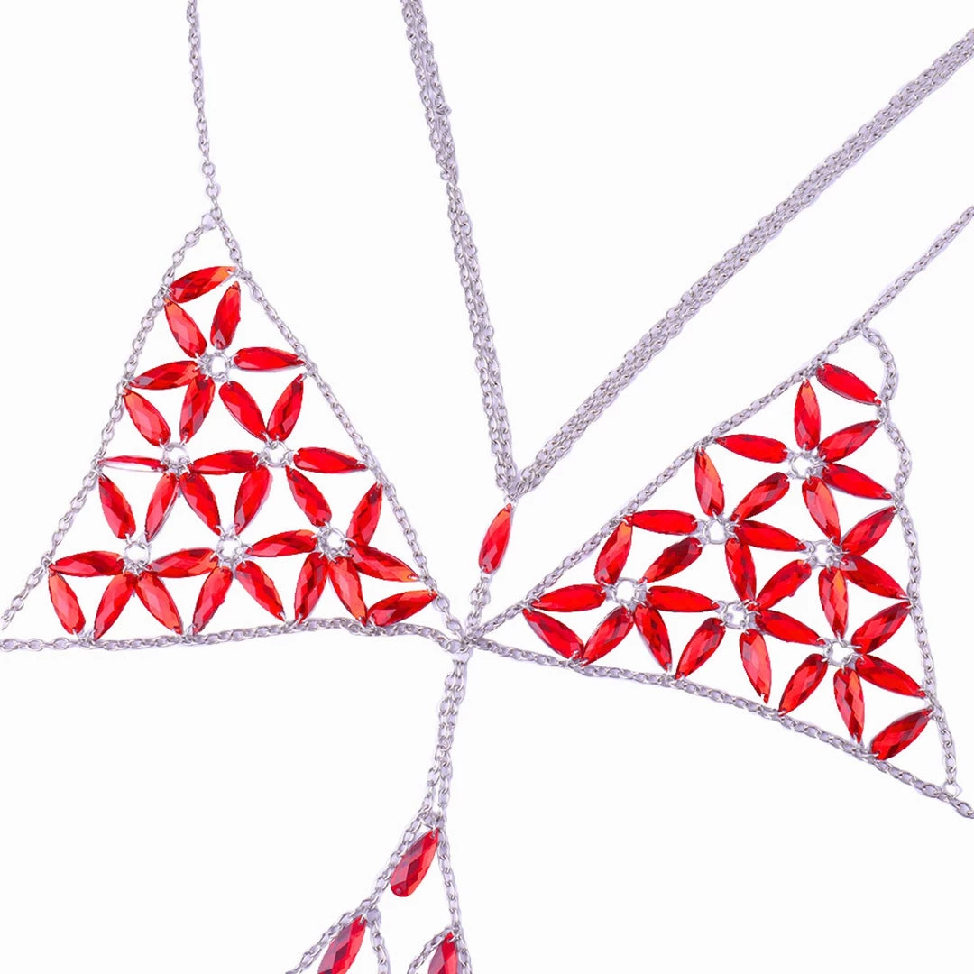 THE LUMi SHOP Red Daisy Chain Top Tops 6 THE LUMi SHOP Red Daisy Chain Top Tops