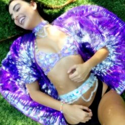 THE LUMi SHOP Signature Sequin Kimonos Disco Sequin Kimono - Star Purple 16 THE LUMi SHOP Signature Sequin Kimonos Disco Sequin Kimono - Star Purple