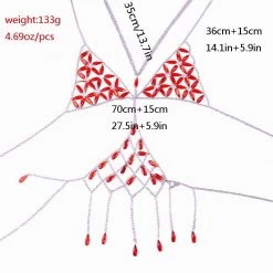 THE LUMi SHOP Red Daisy Chain Top Tops 11 THE LUMi SHOP Red Daisy Chain Top Tops