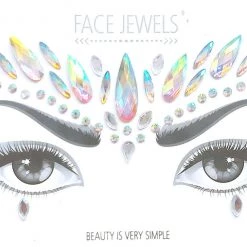 THE LUMi SHOP Swan Rhinestone Crystal Face Jewels