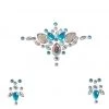 THE LUMi SHOP Blue Clouds Rhinestone Crystal Face Jewels