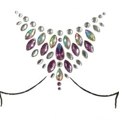 THE LUMi SHOP Flamingo Rhinestone Crystal Body Jewels, Chest Jewels