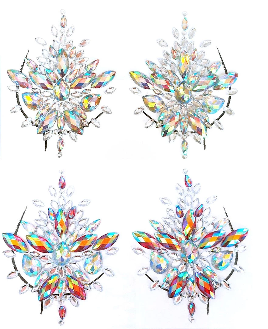 THE LUMi SHOP God Is Woman Rhinestone Crystal Body Jewels, Pasties Set Sequin Sets 3 THE LUMi SHOP God Is Woman Rhinestone Crystal Body Jewels, Pasties Set Sequin Sets